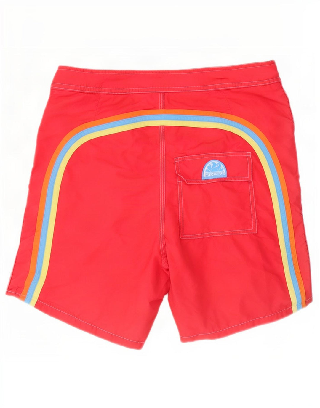 Sundek Mens Swimming Shorts Medium Red Nylon