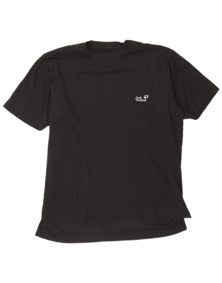 Jack Wolfskin Mens T-Shirt Top 2XL Black Polyester