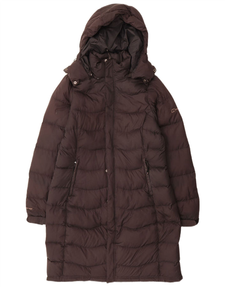 Berghaus Womens Hooded Padded Coat UK 12 Medium Black Polyester