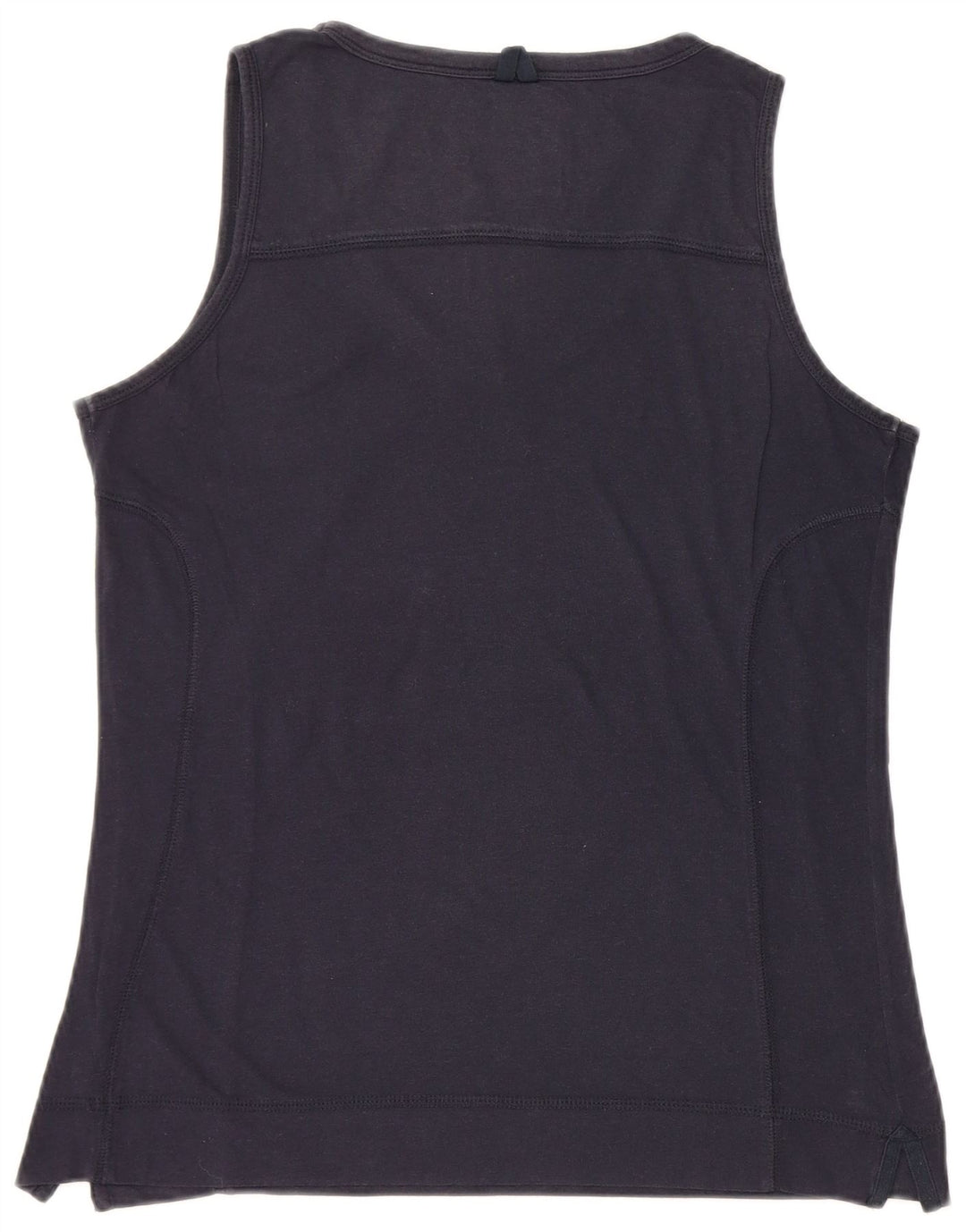 CHAMPION Womens Vest Top UK 14 Large Navy Blue
