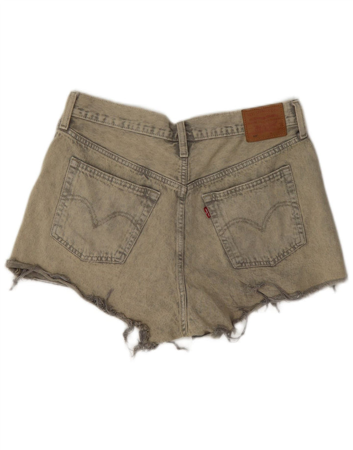 Levi's Womens 501 Denim Shorts W30 Medium Grey