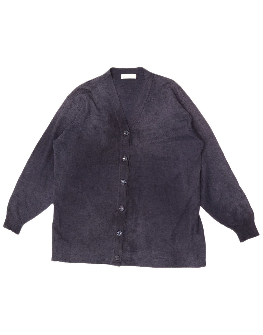 Marks & Spencer Womens Cardigan Sweater EU 38/40 Medium Navy Blue Wool