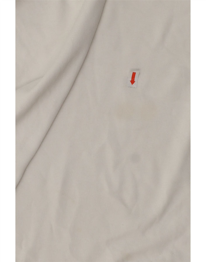 JORDAN Mens Graphic T-Shirt Top Medium White Cotton