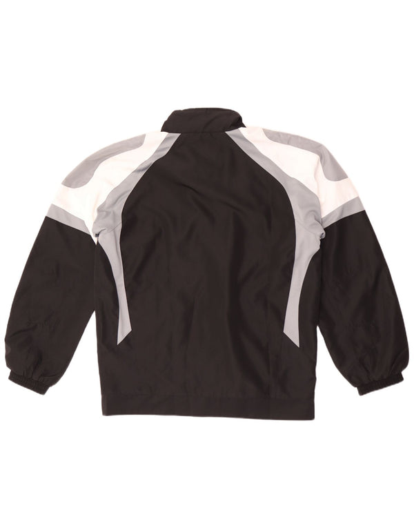 Erima Mens Tracksuit Top Jacket UK 38/40 Medium Black Colourblock Polyester