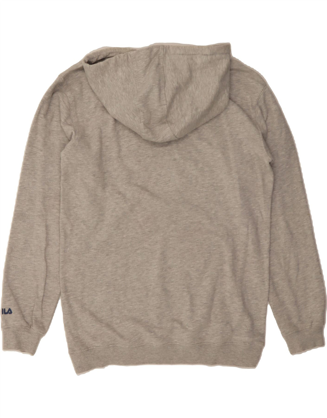 FILA Mens Graphic Hoodie Jumper  Medium Grey Cotton Vintage Fila and Second-Hand Fila from Messina Hembry 