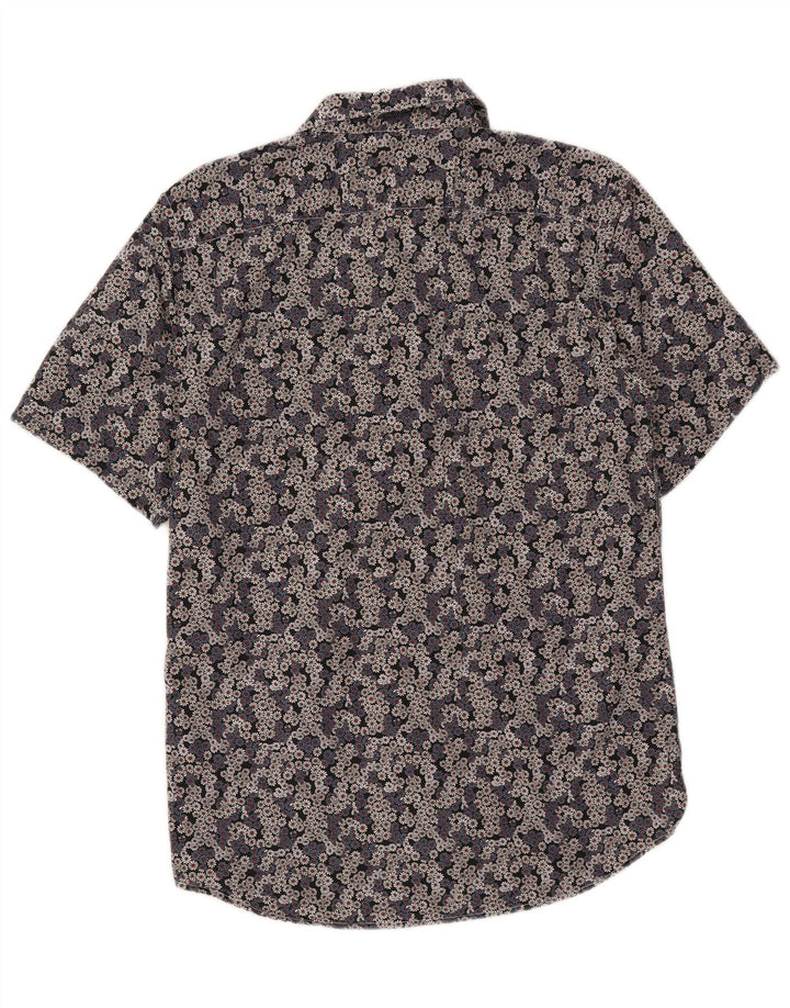 BENETTON Mens Short Sleeve Shirt Medium Multicoloured Floral Cotton