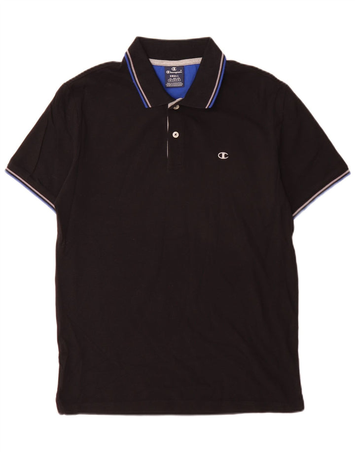 Champion Mens Polo Shirt Small Black