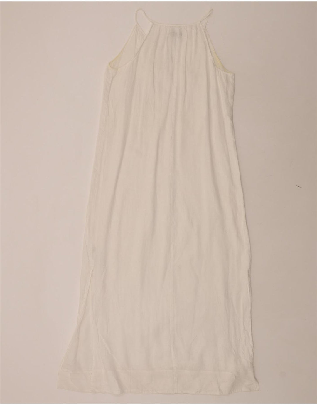 J. CREW Womens Sleeveless Maxi Dress UK 10 Small White Linen