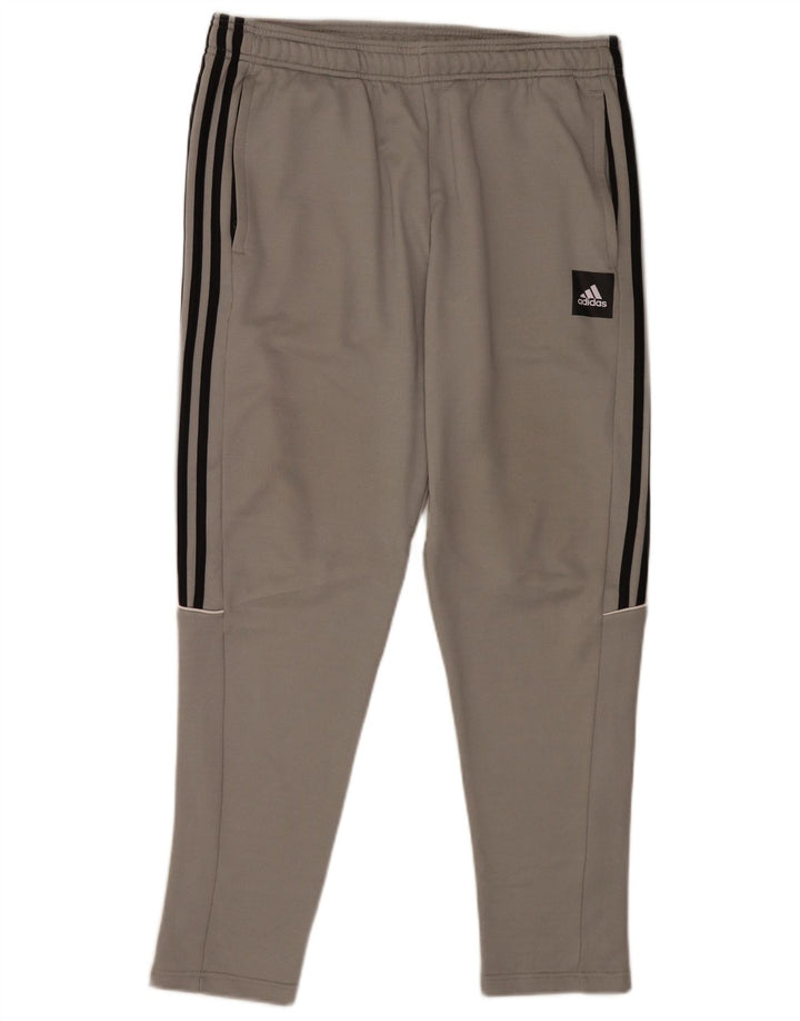 Adidas Mens Tracksuit Trousers Large Grey Polyester
