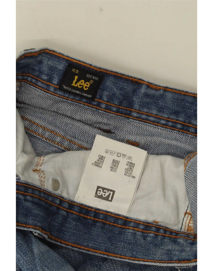 Lee Mens Brooklyn Straight Jeans W36 L31 Blue Cotton