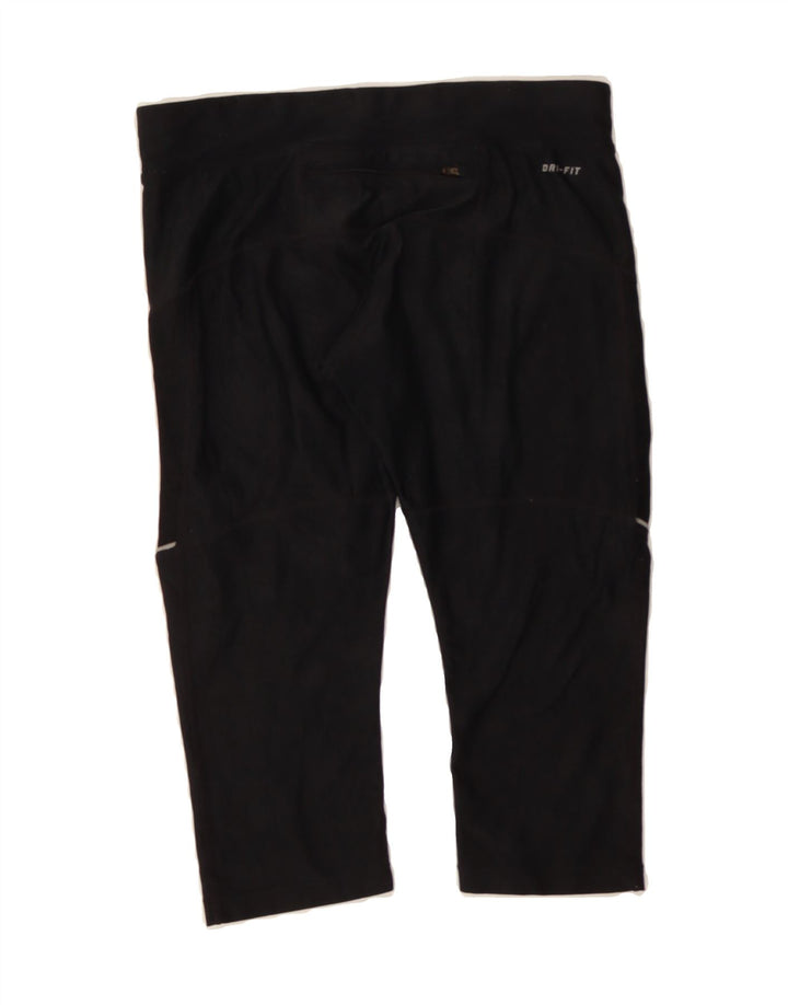 NIKE Womens Dri Fit Capri Leggings UK 12 Medium  Black Polyester Vintage Nike and Second-Hand Nike from Messina Hembry 