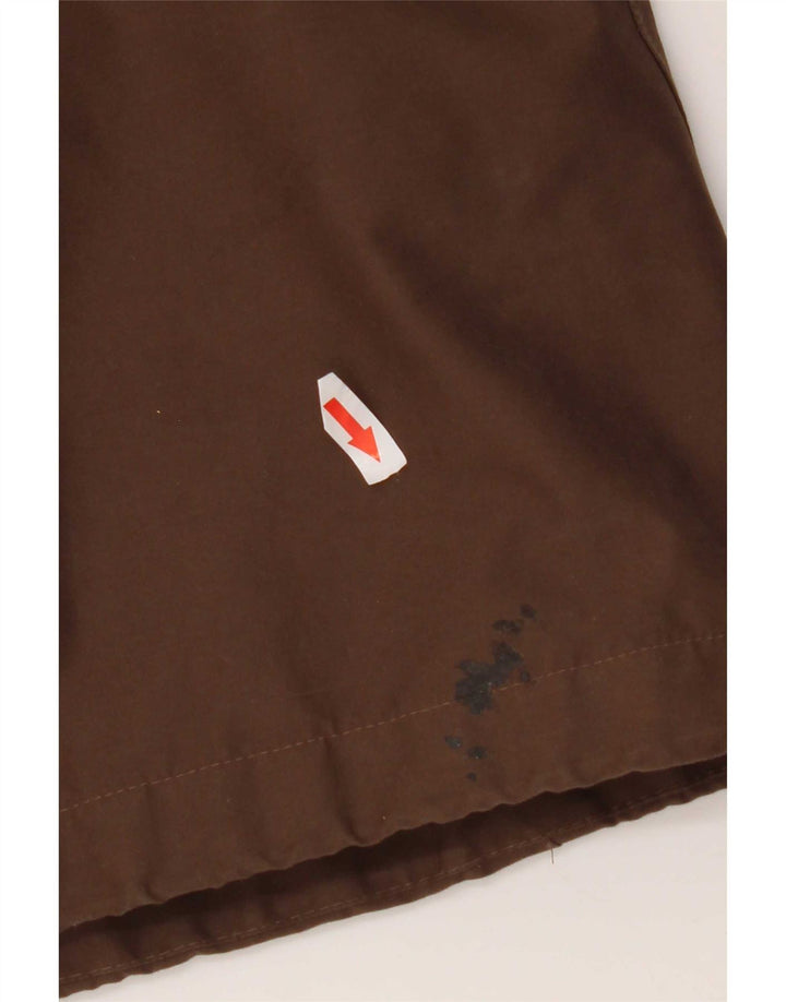 Jack Wolfskin Womens Hooded Parka Jacket UK 16 Large Brown Polyester