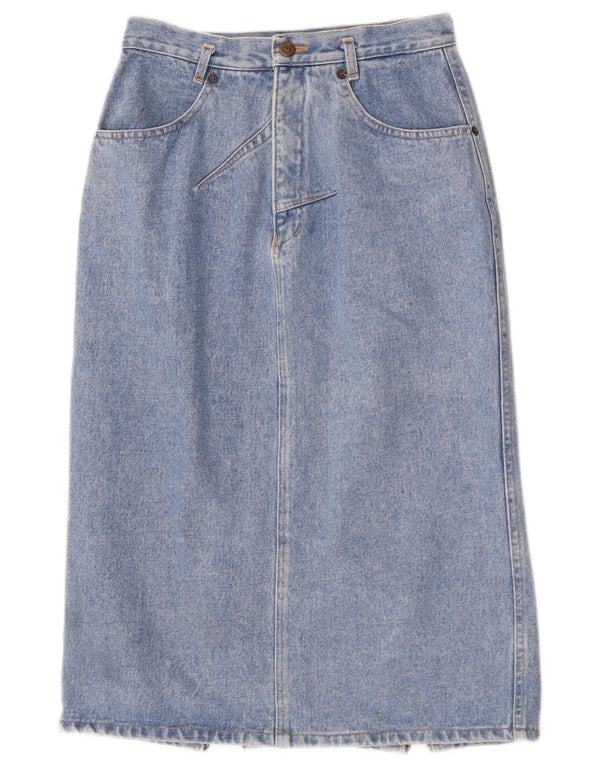 Revanche Womens Denim Skirt W26 Small Blue
