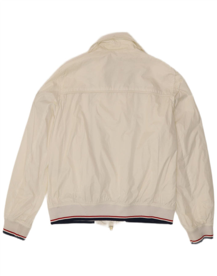 Conte of Florence Womens Graphic Bomber Jacket IT 48 XL White Polyamide
