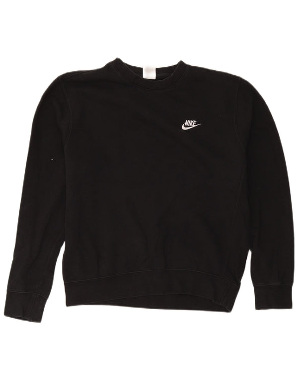 Nike Mens Sweatshirt Jumper Medium Black Cotton