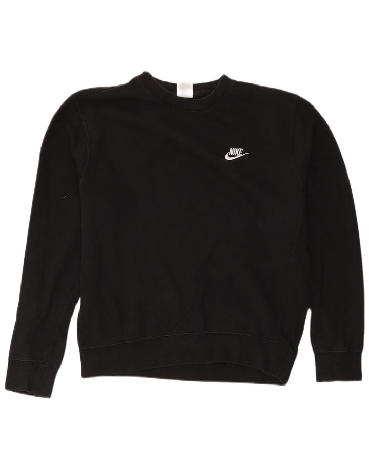 Nike Mens Sweatshirt Jumper Medium Black Cotton