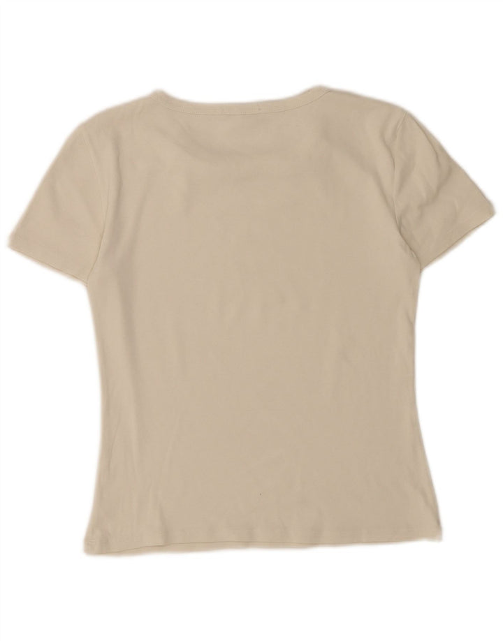 Zara Womens T-Shirt Top UK 12 Medium White
