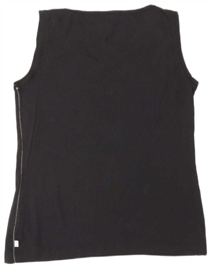 CHAMPION Womens Easy Fit Vest Top UK 20 2XL Black Cotton