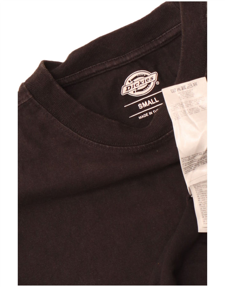 Dickies Mens T-Shirt Top Small Black Cotton