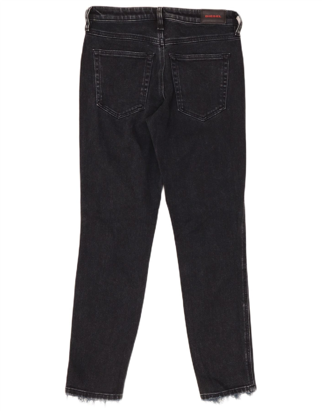 DIESEL Womens Babhila Regular Fit Slim Skinny Jeans W27 L27 Black Cotton