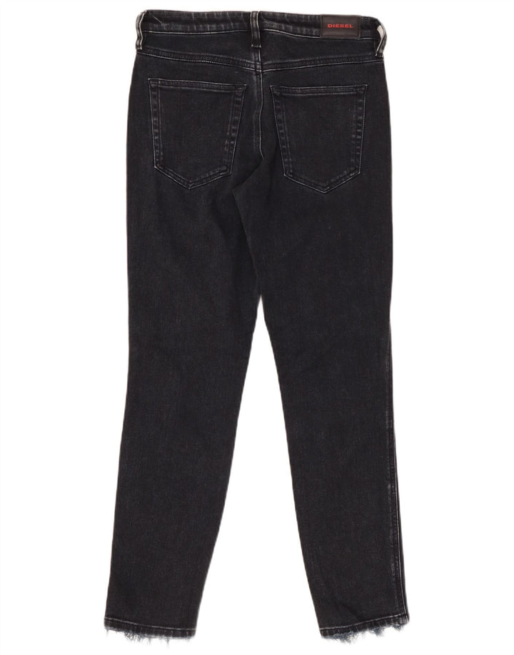 DIESEL Womens Babhila Regular Fit Slim Skinny Jeans W27 L27 Black Cotton