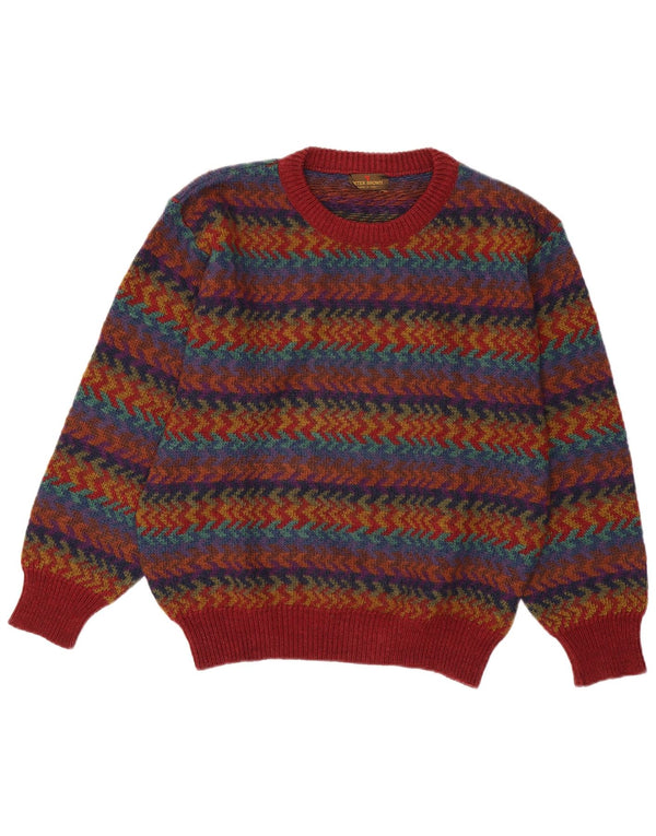 PETER BROWN Mens Crew Neck Jumper Sweater IT 50 Medium Multicoloured