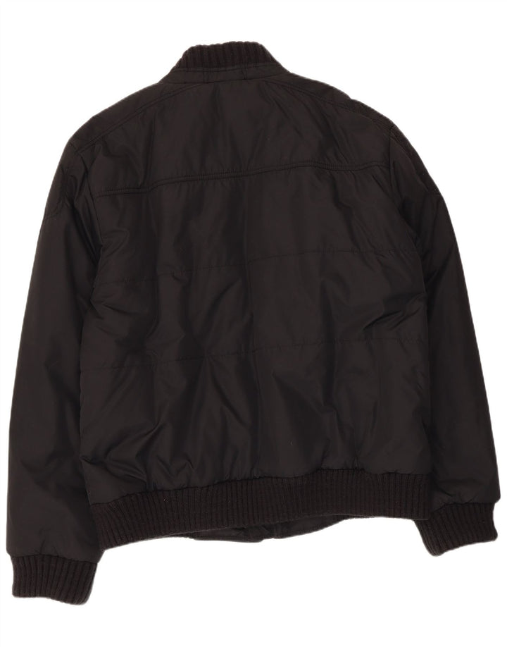 Tommy Hilfiger Mens Bomber Jacket UK 44 2XL Black Nylon