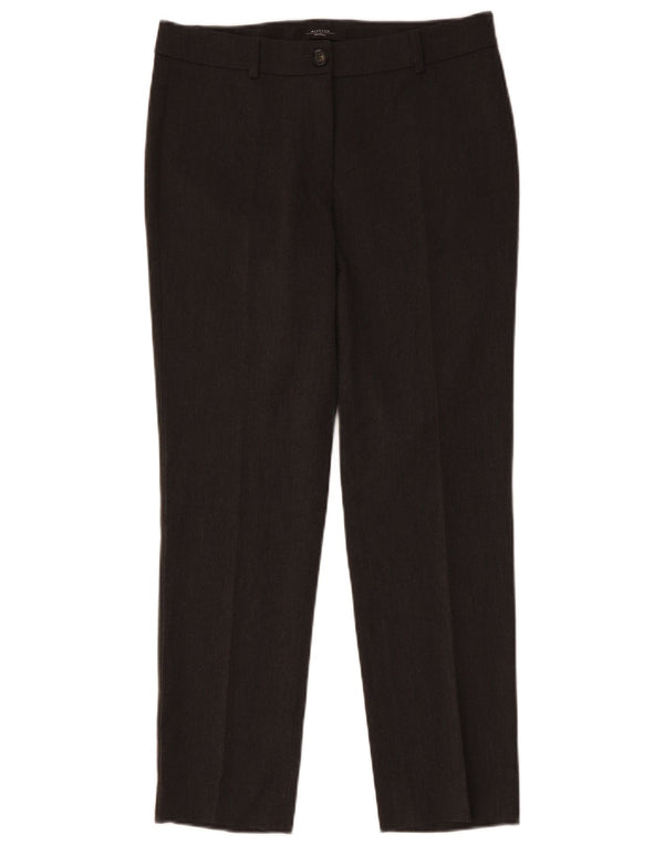 MAX MARA Womens Weekend Straight Suit Trousers UK 12 Medium W32 L28 Grey