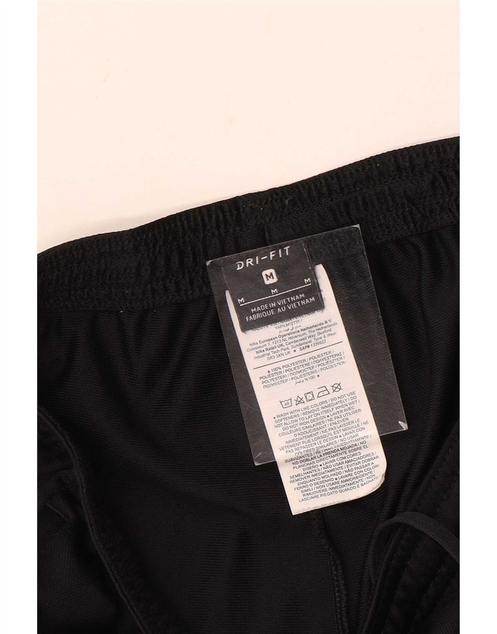 Nike Womens Dri Fit Tracksuit Trousers UK 14 Medium Black Polyester