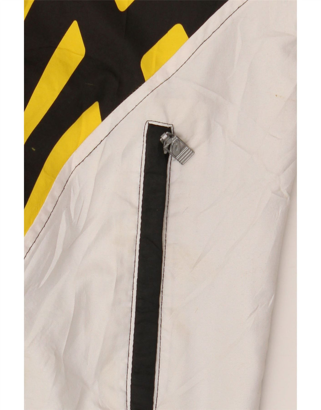 ASICS Mens Hooded Rain Jacket UK 40 Large Black Colourblock