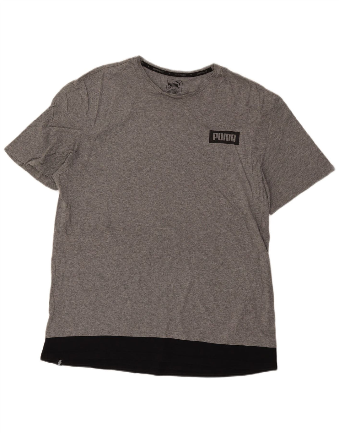 Puma Mens Graphic T-Shirt Top XL Grey