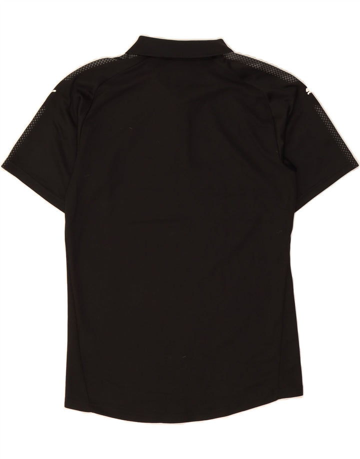 PUMA Mens Polo Shirt Small Black Polyester Vintage Puma and Second-Hand Puma from Messina Hembry 