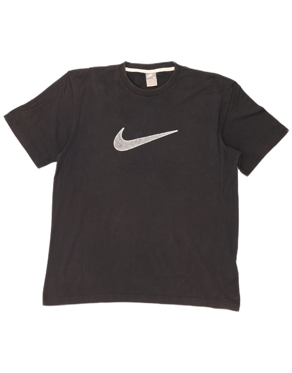 NIKE Mens Graphic T-Shirt Top UK 45/47 XL Black Cotton