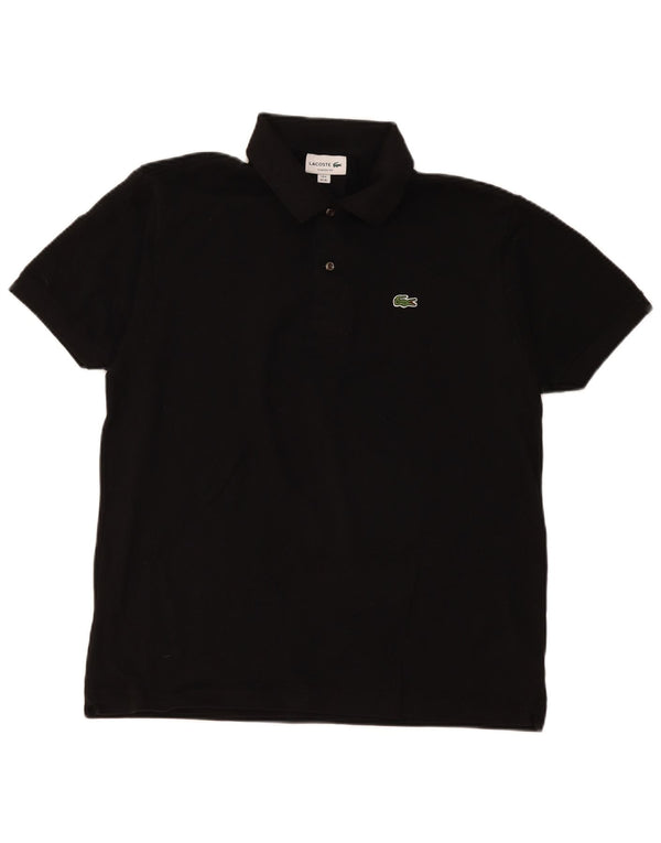 Lacoste Mens Classic Fit Polo Shirt Size 6 XL Black Cotton