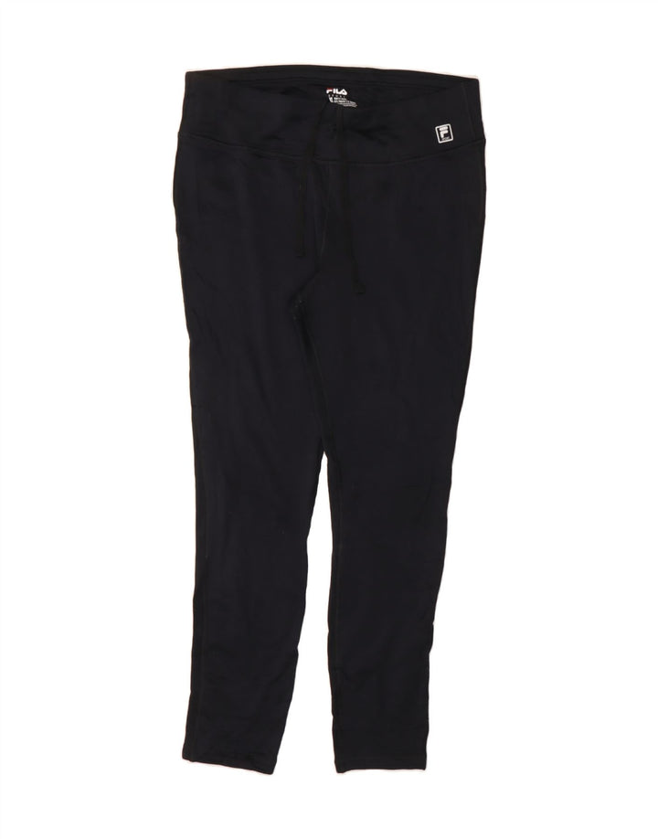 FILA Womens Leggings UK 18 XL Black Polyester Vintage Fila and Second-Hand Fila from Messina Hembry 