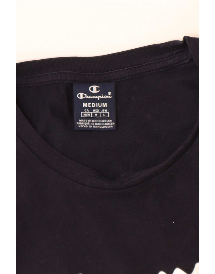 Champion Mens Graphic Vest Top Medium Navy Blue
