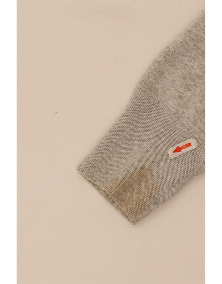 Champion Mens Reverse Weave Graphic Hoodie Jumper Medium Grey Cotton