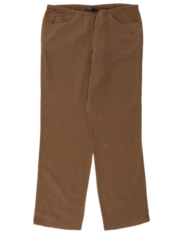 Murphy & Nye Womens Straight Casual Trousers XL W36 L31 Khaki Cotton