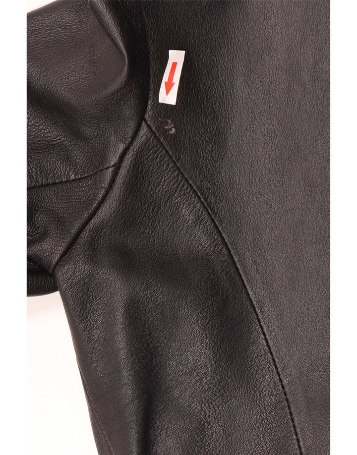 Calculus Womens Leather Coat UK 14 Medium Black