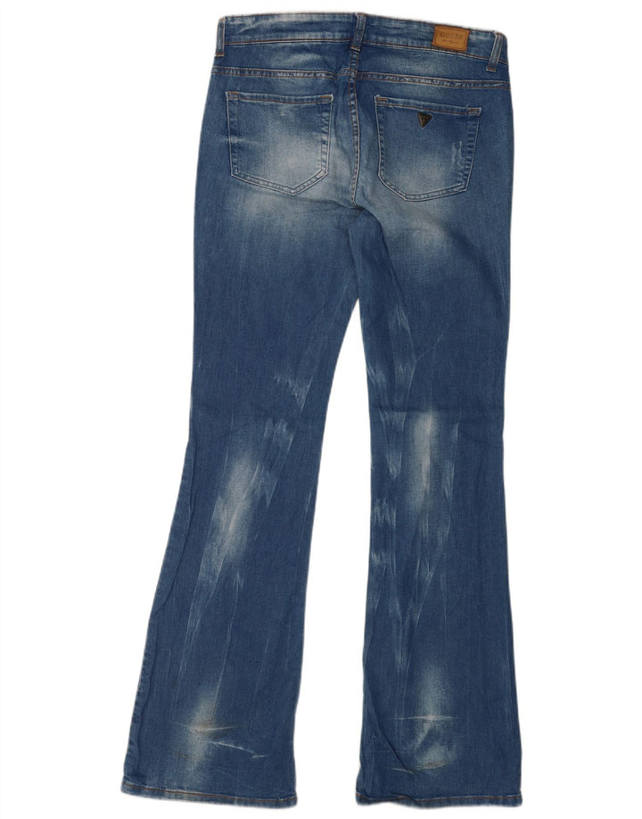 Guess Womens Bootcut Jeans W30 L30 Blue Cotton