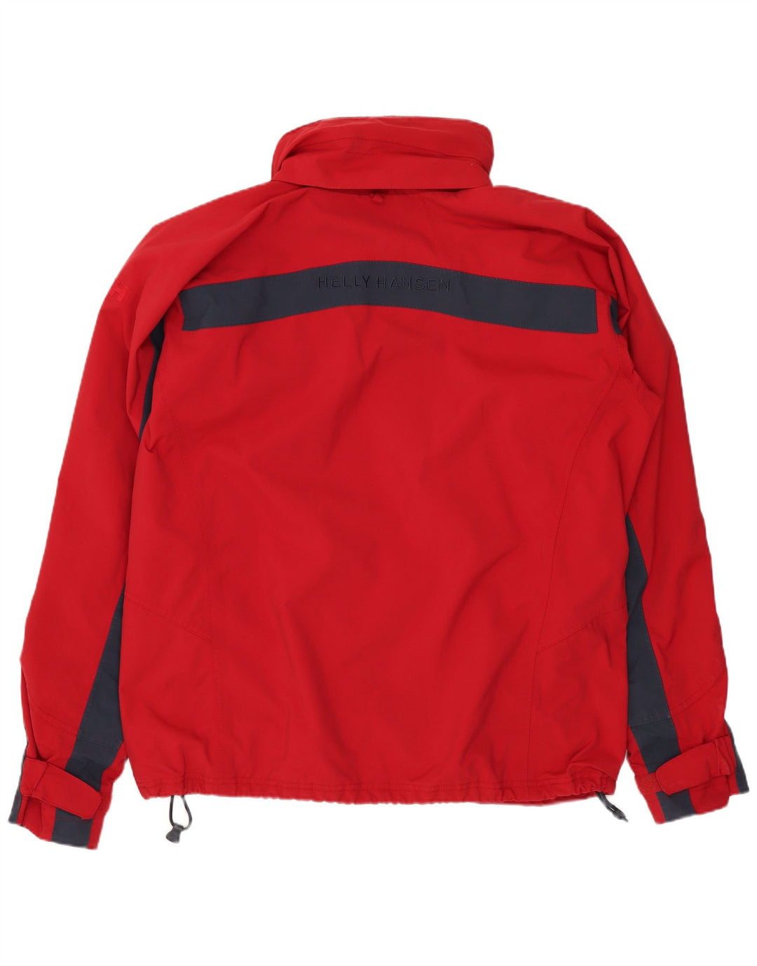 HELLY HANSEN Mens Windbreaker Jacket UK 38 Medium Red Colourblock Nylon