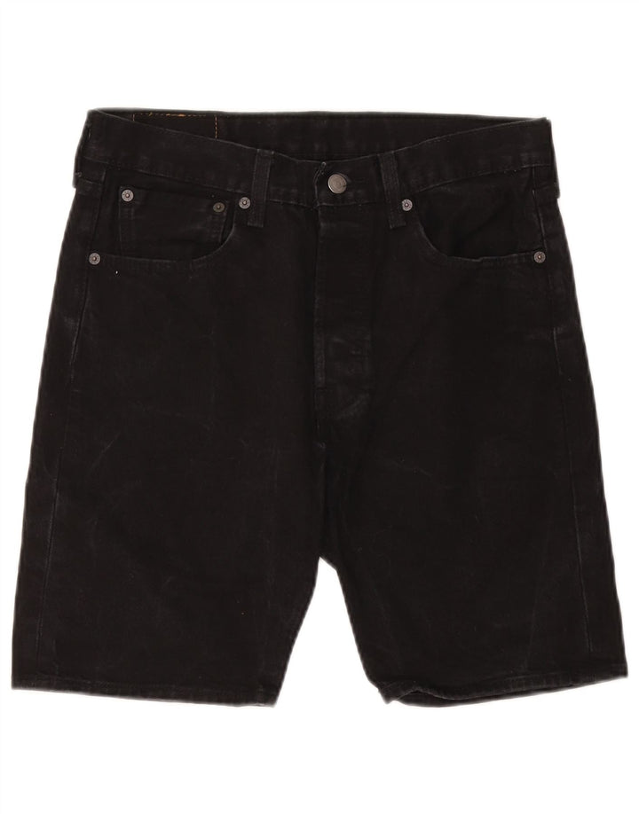 LEVI'S Mens 501 Denim Shorts W31 Medium Black Cotton