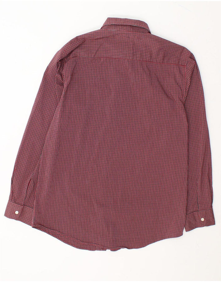 CHAPS Boys Regular Fit Shirt 15-16 Years XL Red Check Cotton Vintage Chaps and Second-Hand Chaps from Messina Hembry 