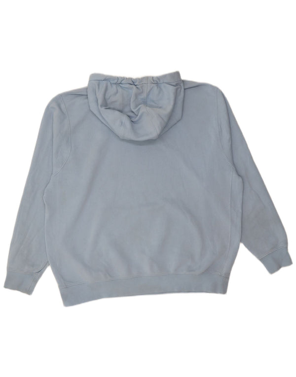 NIKE Mens Hoodie Jumper XL Blue Cotton