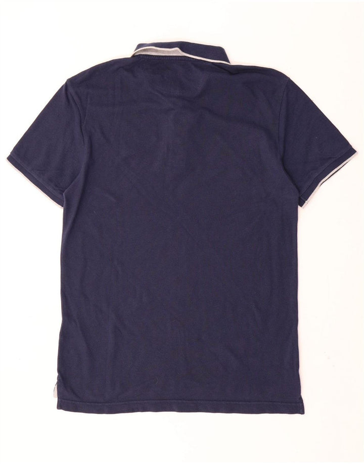 LEVI'S Mens Coupe Standard Standard Fit Polo Shirt Medium Navy Blue Cotton