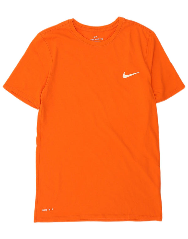 Nike Mens Athletic Cut T-Shirt Top Small Orange Cotton