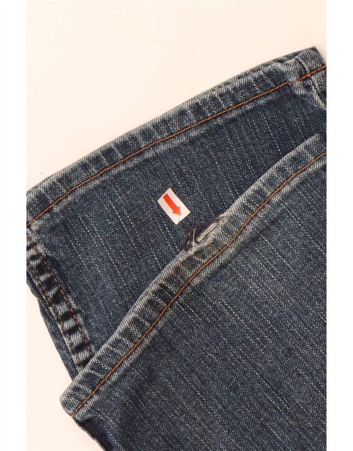 WRANGLER Mens Texas Stretch Straight Jeans W34 L30 Blue Cotton