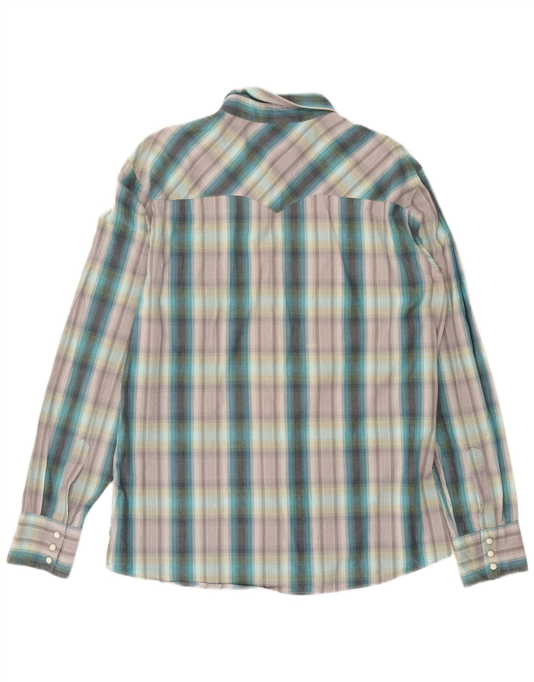 Levi's Mens Shirt Large Green Check Cotton