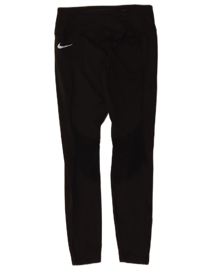 Nike Womens Dri Fit Leggings UK 8 Small Black Polyester