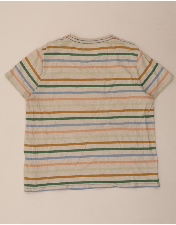 Fat Face Mens T-Shirt Top 2XL Multicoloured Striped Cotton